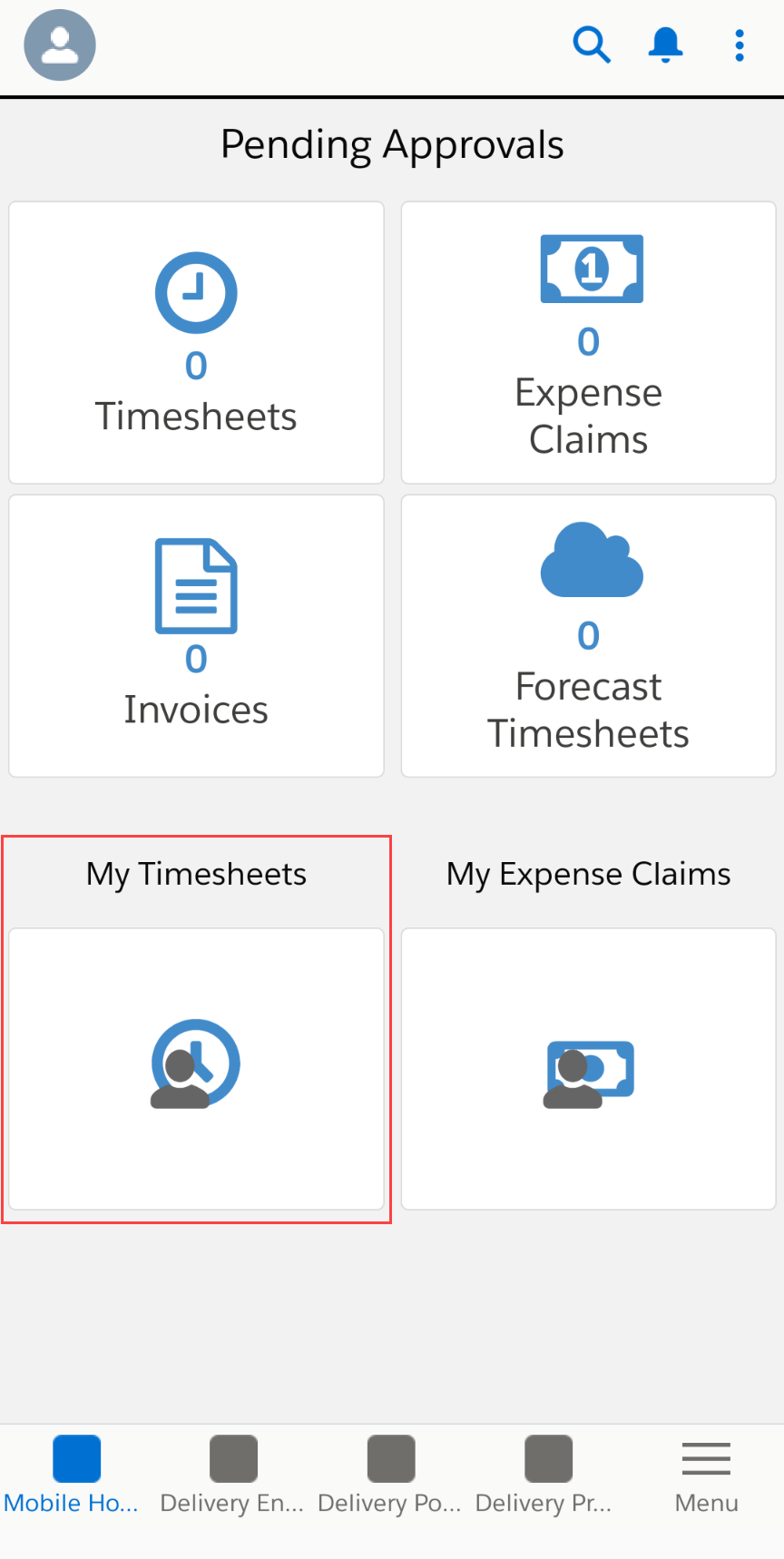 Time & Expense Entry through the Salesforce Mobile app